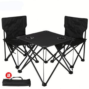 Ensembles de chaises de plage en toile, table de pique-nique et tables de camping pliantes modernes pour l'extérieur - Product Image 3