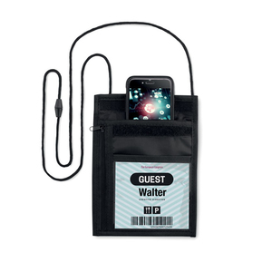 Porte-cartes <span class=keywords><strong>de</strong></span> visite pour exposition, porte-passeport à suspendre, portefeuille <span class=keywords><strong>de</strong></span> voyage avec cordon, <span class=keywords><strong>pochette</strong></span> pour <span class=keywords><strong>badge</strong></span> imprimé personnalisé - Product Image 4