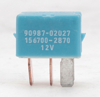 RY-302 4pin/5pin 12V/24V 30A NO/NC argent Contact 40A courant nominal relais automobile étanche pour Air pour voitures violettes nouveau