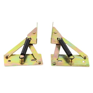 Bisagra de resorte triangular de acero para montaje en superficie, para muebles, caja de almacenamiento, mesa de centro, mecanismo de elevación plegable, duradero, negro - Product Image 4