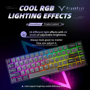 DRUNKDEER G65 Programmeerbaar RGB-verlicht 68-toetsen numeriek toetsenbord Gaming-toetsenbord Mechanisch Bedraad USB Type-C Verstelbare actuatie - Product Image 5