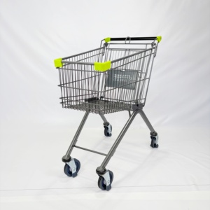 Chariot de courses classique de style allemand, chariot de supermarché en métal, chariot à provisions pour les magasins de détail - Product Image 5
