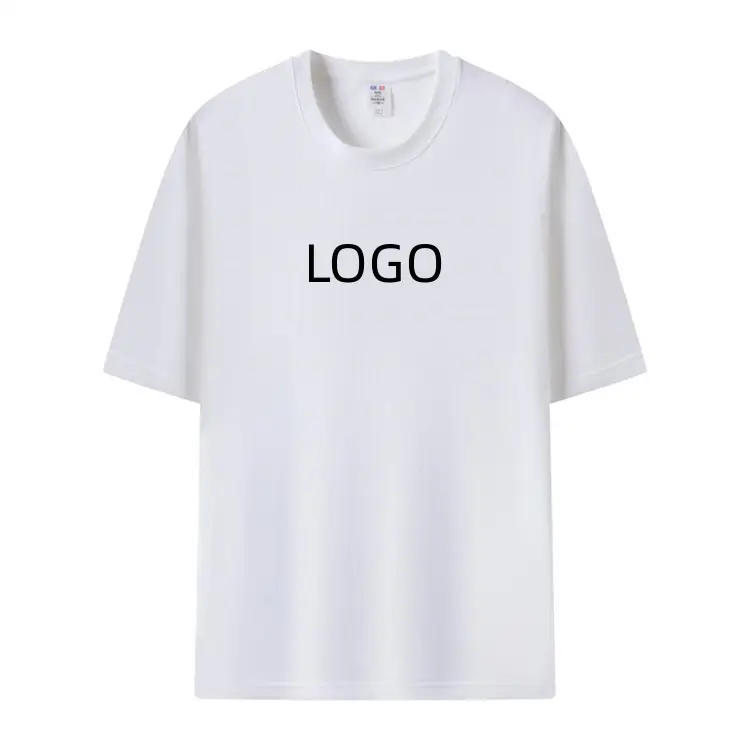 Ustom-Camiseta con diseño de logotipo para hombre, camisa 100 de algodón de tela, de talla grande 3xl 4xl 5xl