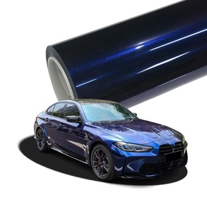 Enveloppe de vinyle <span class=keywords><strong>auto</strong></span> gris brillant PET PVC enveloppe de carrosserie avec fonction sans bulles d'air autocollants brillants pour voiture - Product Image 2