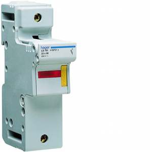 LS701 Personnalisable avec porte-fusible accessoire Hagers 22x58 1P 2 modules DIN - Product Image 1