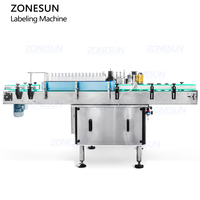 ZONESUN ZS-WGTB01 – Machine d'étiquetage automatique de bouteilles rondes en verre de Sauce de vinaigre de bière