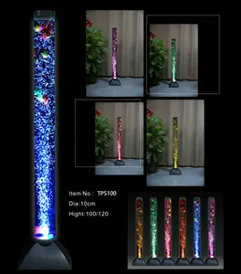 Tubo de burbuja de agua de colores columna de burbuja de agua artículo sensorial con mando a distancia RF