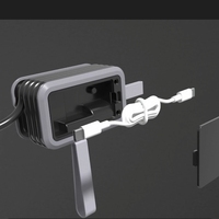 PD20W Quick Typ C Fahr buchse EU mit 2 USB C 1 USB a Reise ladegerät 16A Kabel gewickelte Steckdose Steckdose