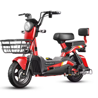 Vélo électrique pliable à grande vitesse pour la ville, moteur sans balais 500W, batterie au plomb-acide 48V, longue autonomie, 3 vitesses, vélo électrique