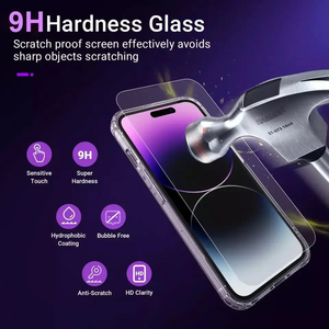 เคสโทรศัพท์แม่เหล็ก5-in-1 <span class=keywords><strong>iPhone</strong></span> 15 PRO MAX และฟิล์มป้องกันหน้าจอ9H พร้อมฟิล์มเลนส์อะคริลิค - Product Image 6