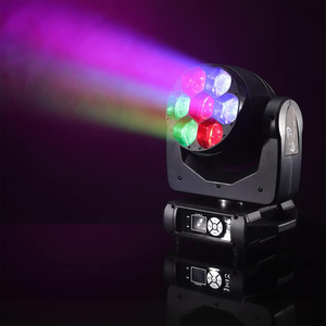 ไฟ LED ขนาดเล็กสำหรับ DJ ไฟ LED แบบมีลำแสงขยับได้7X40W RGBW โคมไฟ LED สำหรับดิสโก้ปาร์ตี้วันหยุดคลับแต่งงาน KTV <span class=keywords><strong>Lite</strong></span> - Product Image 5