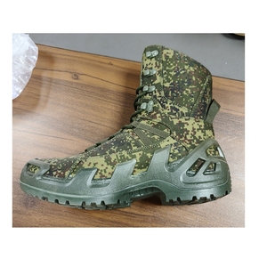 Bottes tactiques montantes en cuir de vachette suédé camouflage vert TSB07-2 Russie FG - Product Image 3