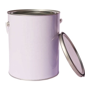 Thùng Hóa Chất 4 Lít Hộp Thiếc Sơn Tròn Có Tay Cầm Bằng Nhựa - Product Image 1