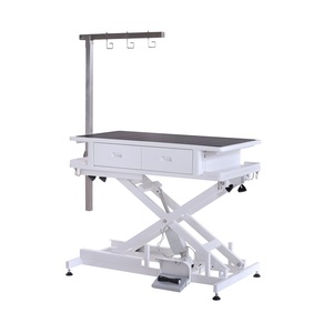 Table de toilettage pour chien électrique avec 4 tiroirs à fermeture douce, facile à utiliser, design simple, cadre en métal pour utilisation en <span class=keywords><strong>salon</strong></span>, sans roues - Product Image 2