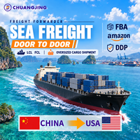 Transit maritime fiable Chine-USA DDP porte-à-porte LCL FCL Amazon FBA Conteneur en vrac Logistique Expéditeur de fret