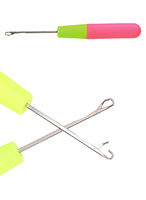 Uncinetto con Manico in Plastica e Ago in Metallo, 15,5 cm, Leggero 13g, per Trecce, Extension, Intrecciatura, Parrucche e Dreadlocks
