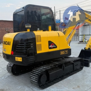 Hoogwaardige Gebruikte Hyundai R60-7 Minigraafmachine 6 Ton Boerderij Graafmachine Tweedehands Apparatuur Te Koop - Product Image 1