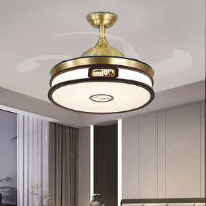 Modern Chinese Style <b>Ceiling</b> <b>Light</b> Led Square Lamp For Living Room Bedroom With Zen Design And Copper Frame - Product Image 3