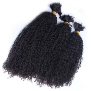 Cabelo humano encaracolado, encaracolado, a granel, sem trama, extensões, afro, cabelo encaracolado, 4b, 4c, cabelo humano em massa 30"