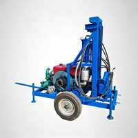 Foreuse hydraulique portative sur roues pour puits d'eau à prix compétitif