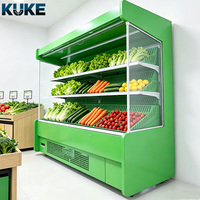 Fruitwinkel koelvitrine deur luchtgordijnkast luchtkoeling no-frost supermarkt apparatuur maatwerk bestelling