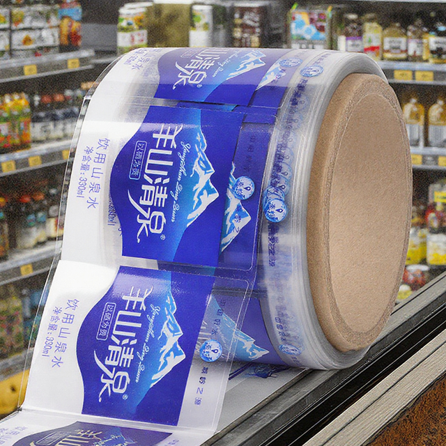 Custom Logo Printing Roll Adhesive PVC PE Cleaning Bottle Sticker Packaging Labels