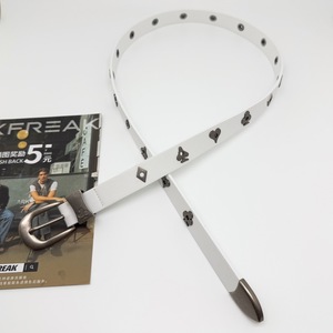 Accessoires de ceinture en métal en forme de cœur de style occidental, unisexes, réglables, rétro, polyvalents, uniques, en cuir clouté - Product Image 2