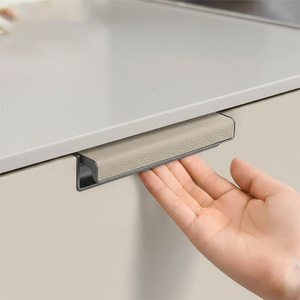 Poliform Same Style Italian Leather Invisible Wardrobe <strong>Door</strong> Handle Grooved Concealed Drawer Pull for Wardrobes Cabinets Drawers - Product Image 6
