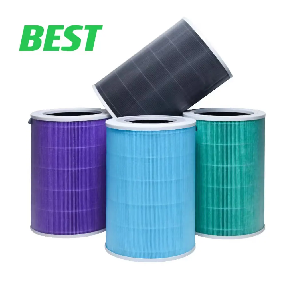 BEST Xiaomi Mi Air Purifier 2 Pro Air Filter Replacement,Green And Purple Mi Carbon Filter Activated Hepa Air Filter