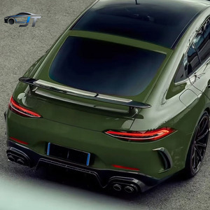 Kit carrosserie compact en fibre de carbone style B modifié pour AMG GT63, comprenant lèvre avant et déflecteur d'air arrière - Product Image 5