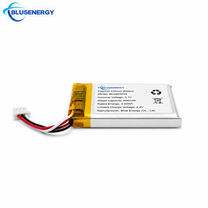 3.7V 600mAh 603035 แบตเตอรี่ลิเธียมโพลิเมอร์แบบชาร์จไฟได้พร้อมสายเชื่อมต่อ 2P JST สำหรับอุปกรณ์อัจฉริยะ - Product Image 2