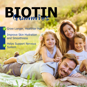 Private Label OEM Biotin Gummies Strawberry Flavor Dietary <b>Supplement</b> Improve Skin Hydration and Support Nervous System - Product Image 5