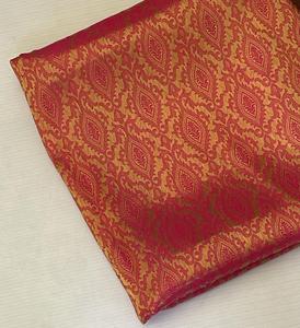 Tissu en soie Chanderi tendance, léger, doux, de qualité supérieure, parfait pour les saris de créateurs, les vêtements ethniques et les tenues de soirée - Product Image 3