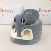 Canapé bébé en peluche douce en forme d'ours en dessin animé, siège de soutien pour apprendre à s'asseoir, chaise de sol confortable pour nourrissons, cadeau pour enfants