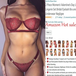 sexy dessous amazon Satohom Sexy Dessous-Sets 2 Teiliges für Damen Transparent Netz Blumen  Bestickt Erotische Unterwäsche Frauen Push Up BH mit Bügel + Durchsichtige  Mesh String Lingerie Babydoll Teddy Negligee : Amazon.de: Fashion main image 1