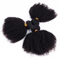 OrientFashion Lot de mèches de cheveux humains vierges brésiliens bouclés afro crépus 100% naturels, extensions de tissage 4c pour femmes noires