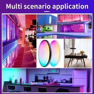 Lámpara de Techo Redonda LED Inteligente Wifi RGBCW, Regulable con Control por Voz/Remoto/Aplicación para Iluminación del Hogar - Product Image 3