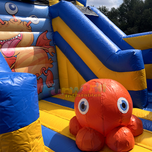Castillo inflable con tobogán para niños, ideal para fiestas en el patio trasero, modelo Monster Bouncy Castle. - Product Image 5