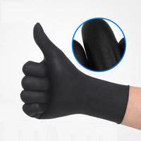Gants jetables Nitrile 9 pouces sans latex pour le nettoyage, les soins des cheveux, le nail art, la beauté, les salons et le tatouage – 3mil 4mil