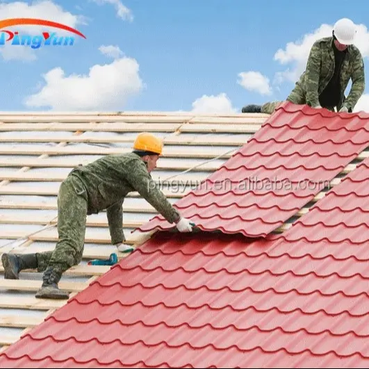 Waterproof China Plastic Corrugated PVC Roof Tiles Clay Coated Roofing Sheet Shingles for Construction Materials