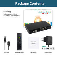Boîtier TV Récepteur Satellite Haute Qualité Android 12.0 Linux USB DVB T2 S2 4K avec ROM 16G et OS Android 11.0