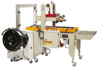 Machine automatique de scellage de cartons pour l'emballage de cigarettes et de produits alimentaires, scelleuse d'angle, d'extrémité, de boîtes, avec fonction de ruban adhésif, d'étiquetage et d'emballage