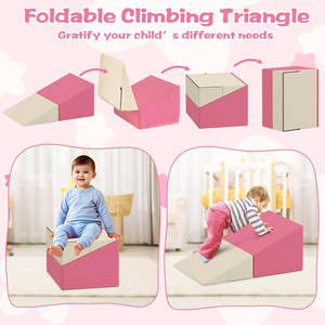 Juego de 7 Bloques de Espuma Suave para Escalar para Bebés y Niños Pequeños, con Cubierta Extraíble de Cuero PU para Área de Juegos Interior - Product Image 5