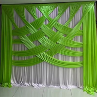 Kain Elastis Silang 3*3m untuk Latar Belakang Pernikahan Kustom Cina, Tirai Ruang Siaran Langsung, Strip Penarik Tirai