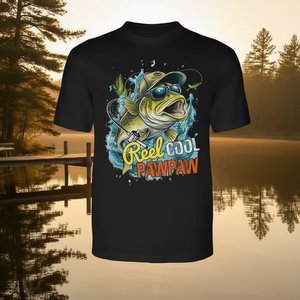 T-shirt à manches longues Cool Pawpaw Vintage Fishing Reel pour la fête des pères - Product Image 3