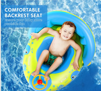 Bateau gonflable personnalisé avec auvent siège flottant anneau de natation anneau de natation pour enfants anneau de natation de bateau