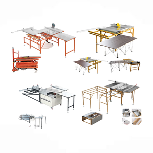 Máquina de carpintería integrada plegable pequeña, sierra de mesa de empuje de precisión multifuncional, Motor Horizontal madre sin polvo y sin curvas - Product Image 1