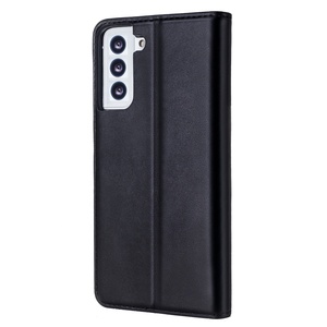 Vintage-Funda de cuero genuino de la primera capa, cartera con tapa antiradiación con tarjetero para galaxy s21/s21 ultra/s21plus - Product Image 3