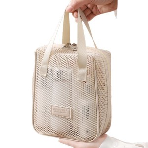 Sac de voyage multifonctionnel haut de gamme <span class=keywords><strong>en</strong></span> nylon respirant avec fermeture éclair, compartiments multiples et grande capacité, idéal pour les cosmétiques et le transport à la main. - Product Image 5