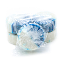Rayshine-Bloc toilette bleu emballé sur mesure 50g * 2, détergent de nettoyage pour cuvette à bulles bleues, javellisant Flash 300 fois jetable